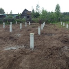 Фундамент на ж/б сваях для двухэтажного дома в Кировской области от компании 35FS