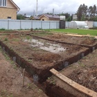 Фундамент на ж/б сваях для дома из пеноблоков в Кировской области