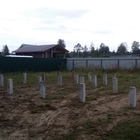 Фундамент на забивных ж/б сваях для дома в городском поселке Павлово Ленинградской области от компании 35FS