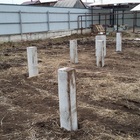 Фундамент на забивных ж/б сваях для каркасного дома с террасой в селе Калтай Томской области от компании 35FS