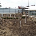 Фундамент на забивных ж/б сваях для каркасного дома с террасой в селе Калтай Томской области от компании 35FS