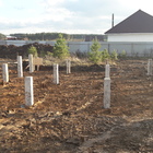 Фундамент на забивных ж/б сваях с бетонным ростверком для каркасного дома в поселке Рассоха, Екатеринбург от компании 35FS