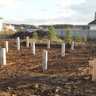 Фундамент на забивных ж/б сваях с бетонным ростверком для каркасного дома в поселке Рассоха, Екатеринбург от компании 35FS