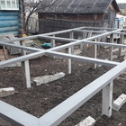 Фундамент на забивных ж/б сваях с обвязкой швеллером для каркасного дома в поселке Таватуй, Екатеринбург от компании 35FS