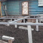 Фундамент на забивных ж/б сваях с обвязкой швеллером для каркасного дома в поселке Таватуй, Екатеринбург от компании 35FS