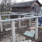 Фундамент на забивных ж/б сваях с обвязкой швеллером для каркасного дома в поселке Таватуй, Екатеринбург от компании 35FS