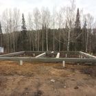 Фундамент на забивных ж/б сваях с бетонным ростверком для двухэтажного каркасного дома в деревне Макарово, Удмуртия от компании 35FS