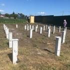 Фундамент на жб забивных сваях под баню из профилированного бруса