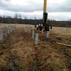 Фундамент на забивных ж/б сваях для дома из бруса в деревне Лезье, Кировский район Ленинградской области от компании 35FS