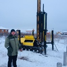 Фундамент на забивных ж/б сваях с обвязкой брусом для дома из оцилиндрованного бревна в КП Ближняя Усадьба, Удмуртия от компании 35FS