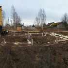 Фундамент на забивных ж/б сваях для каркасного дома в г/п Рахьинское, деревня Коккорево, Всеволожский район Ленинградской области от компании 35FS