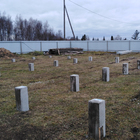 Свайное поле под ростверковый фундамент в селе Корнилово, Томской области