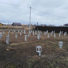 Фундамент для двухэтажного дома из бруса с пристроенными гаражом и баней, навесами, крыльцом в пос. Слобода вольная, Томской области