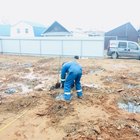 Фундамент на забивных ж/б сваях с бетонным ростверком для одноэтажного дома из пеноблока с облицовкой кирпичом в городе Ижевске от компании 35FS