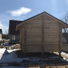 Фундамент для бани из оцилиндрованного бревна