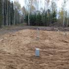 Фундамент на забивных ж/б сваях с обвязкой брусом для каркасного дома в деревне Починок Вожойский, Ижевск от компании 35FS