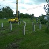 Фундамент на забивных ж/б сваях для дома из бруса в деревне Юрьево Дмитровского района Московской области от компании 35FS