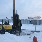 Фундамент на забивных ж/б сваях для складского помещения в Ижевске