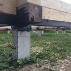 Фундамент на забивных ж/б сваях для дома из бруса в поселке под Вологдой от компании 35FS