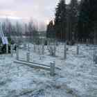 Фундамент на забивных ж/б сваях для дома из бруса в КП Сосновый берег-3 Московской области от компании 35FS