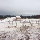 Фундамент на забивных ж/б сваях для дома из бревна в деревне Каменное, Удмуртия от компании 35FS
