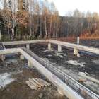 Фундамент на забивных ж/б сваях с бетонным ростверком для двухэтажного каркасного дома в деревне Макарово, Удмуртия от компании 35FS