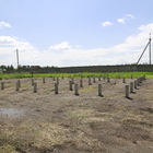 Фундамент на забивных ж/б сваях для двухэтажного дома из газобетона поселок Новосиликатный, Барнаул от компании 35FS