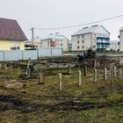 Фундамент на забивных ж/б сваях для дома из сибита в городе Бердск Новосибирской области от компании 35FS