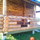 Фундамент на забивных ж/б сваях для дома из бревна в деревне Березина Тверской области от компании 35FS