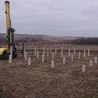 Фундамент под дом из бруса в д. Частая Дубрава, Липецкий район