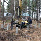 Фундамент для бани в с. Малей, Грязинский район, Липецкой области