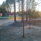 Фундамент на забивных ж/б сваях для забора 130 м  в поселке Матросы Пряжинского национального района республики Карелия от компании 35FS