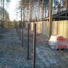 Фундамент на забивных ж/б сваях для забора 130 м  в поселке Матросы Пряжинского национального района республики Карелия от компании 35FS