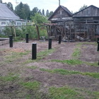 Фундамент на забивных ж/б сваях для бани из бруса в посёлке Лучевое 2 Прионежского района республики Карелия от компании 35FS