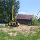 Фундамент на забивных ж/б сваях для дома из бруса в селе Кривец Липецкой области от компании 35FS