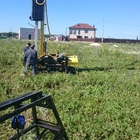 Фундамент на забивных ж/б сваях для дома из бруса в селе Косыревка Липецкой области от компании 35FS