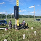 Фундамент на забивных ж/б сваях для дома из бруса в селе Косыревка Липецкой области от компании 35FS