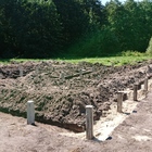 Фундамент на забивных ж/б сваях с бетонным ростверком для кирпичного дома в селе Малей Липецкого района от компании 35FS