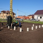 Фундамент на забивных ж/б сваях с бетонным ростверком для дома из кирпича в городе Липецке от компании 35FS
