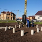 Фундамент на забивных ж/б сваях с бетонным ростверком для дома из кирпича в городе Липецке от компании 35FS