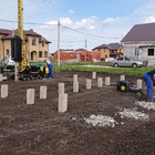 Фундамент на забивных ж/б сваях с бетонным ростверком для дома из кирпича в городе Липецке от компании 35FS