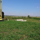 Фундамент на забивных ж/б сваях с бетонным ростверком для дома из газобетона в деревне Частая Дубрава Липецкой области от компании 35FS