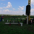 Фундамент на забивных ж/б сваях с бетонным ростверком для дома из газобетона в деревне Частая Дубрава Липецкой области от компании 35FS