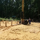 Фундамент на забивных ж/б сваях с бетонным ростверком для дома из блоков в городе Котовск Тамбовской области от компании 35FS