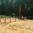 Фундамент на забивных ж/б сваях с бетонным ростверком для дома из блоков в городе Котовск Тамбовской области от компании 35FS