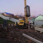 Фундамент на забивных ж/б сваях с бетонным ростверком для двухэтажного дома из газобетона в селе Крутогорье, Липецк от компании 35FS