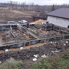 Фундамент на забивных ж/б сваях с бетонным ростверком для двухэтажного дома из газобетона в селе Крутогорье, Липецк от компании 35FS