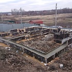 Фундамент на забивных ж/б сваях с бетонным ростверком для двухэтажного дома из газобетона в селе Крутогорье, Липецк от компании 35FS