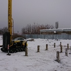 Фундамент на забивных ж/б сваях для каркасно-щитового дома в деревне Кулешовка, Липецкая область от компании 35FS