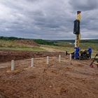 Фундамент на жб сваях для каркасно-щитового дома в с. Яблоново, Задонский р-он, Липецкая обл.